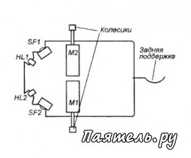 Схема электронного робота-жука