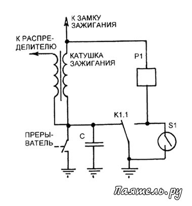 Схема простого противоугонного устройства