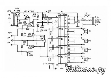 Схема мощного усилитель для CD-плеера