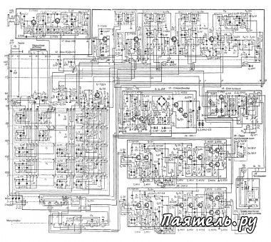 Схема магниторадиолы - Романтика 104 стерео
