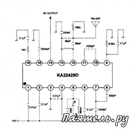 Микросхема KA22429D FM-приемник