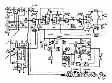 Схема транзисторного приемника - Атмосфера