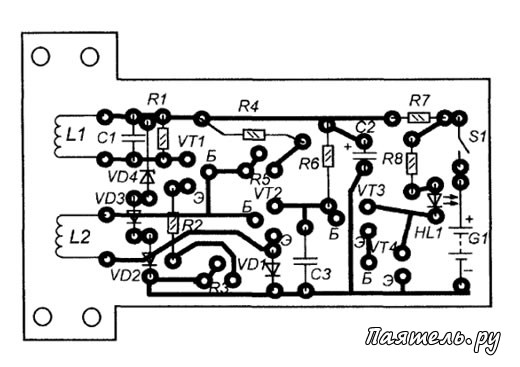 Как сделать простой и чувствительный металлоискатель на двух транзисторах