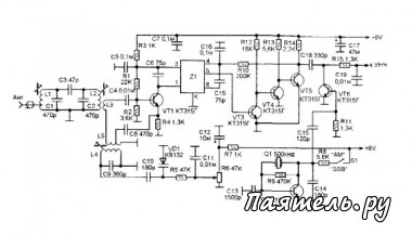 Схема транзисторного AM/SSB приемника на 160 метров