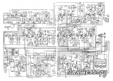 Схема транзисторного телевизора - Юность