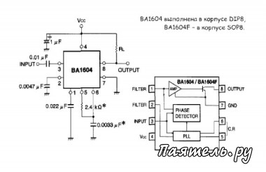 Микросхема однотонального декодера ВА1604