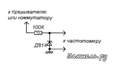 Схема регулировки двигателя частотомером