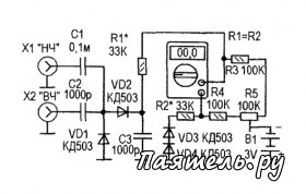 Схема измерения маленьких токов мультиметром