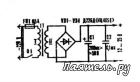 Схема простого сенсорного выключателя