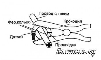 Схема токовых клещей